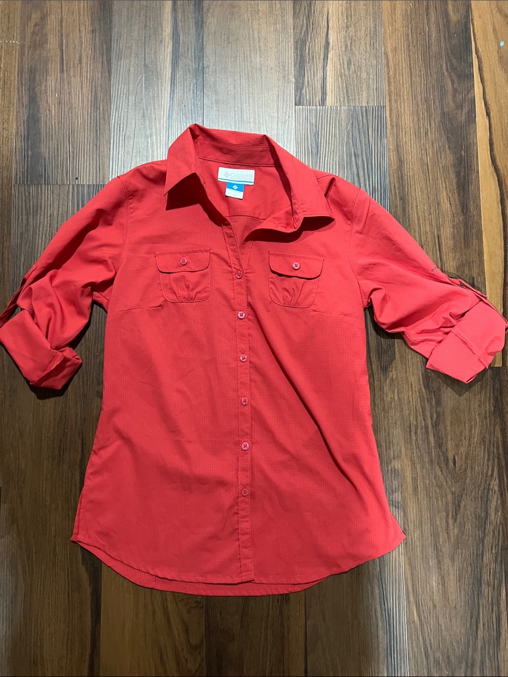 Columbia Red Button-Down Shirt